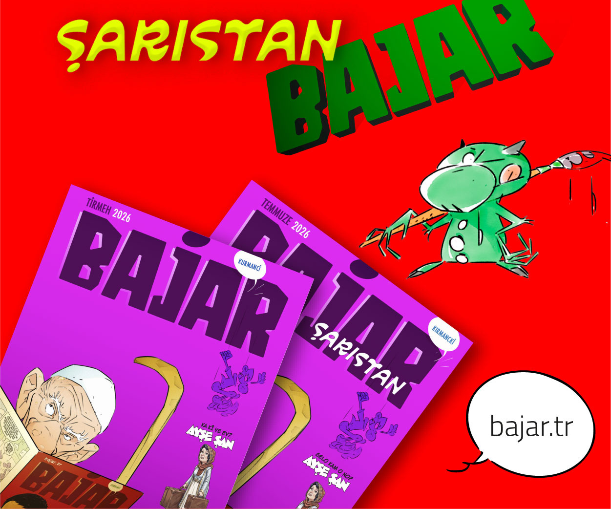 Kürtçe Çizgi Roman Dergisi Bajar Okuyucularını Bekliyor