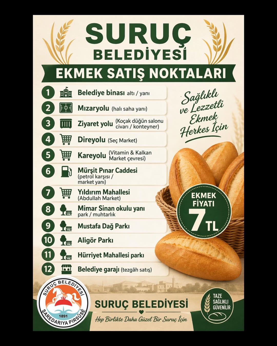 Ekmek Satış Noktaları